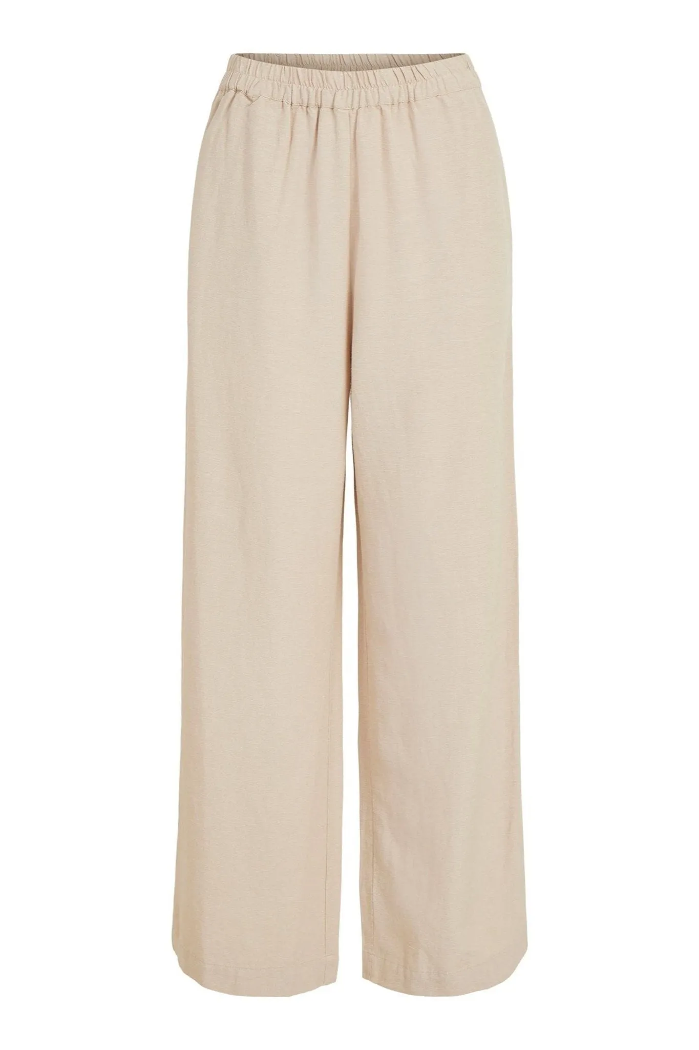 Prisilla High Waist Wide Trousers - Cement