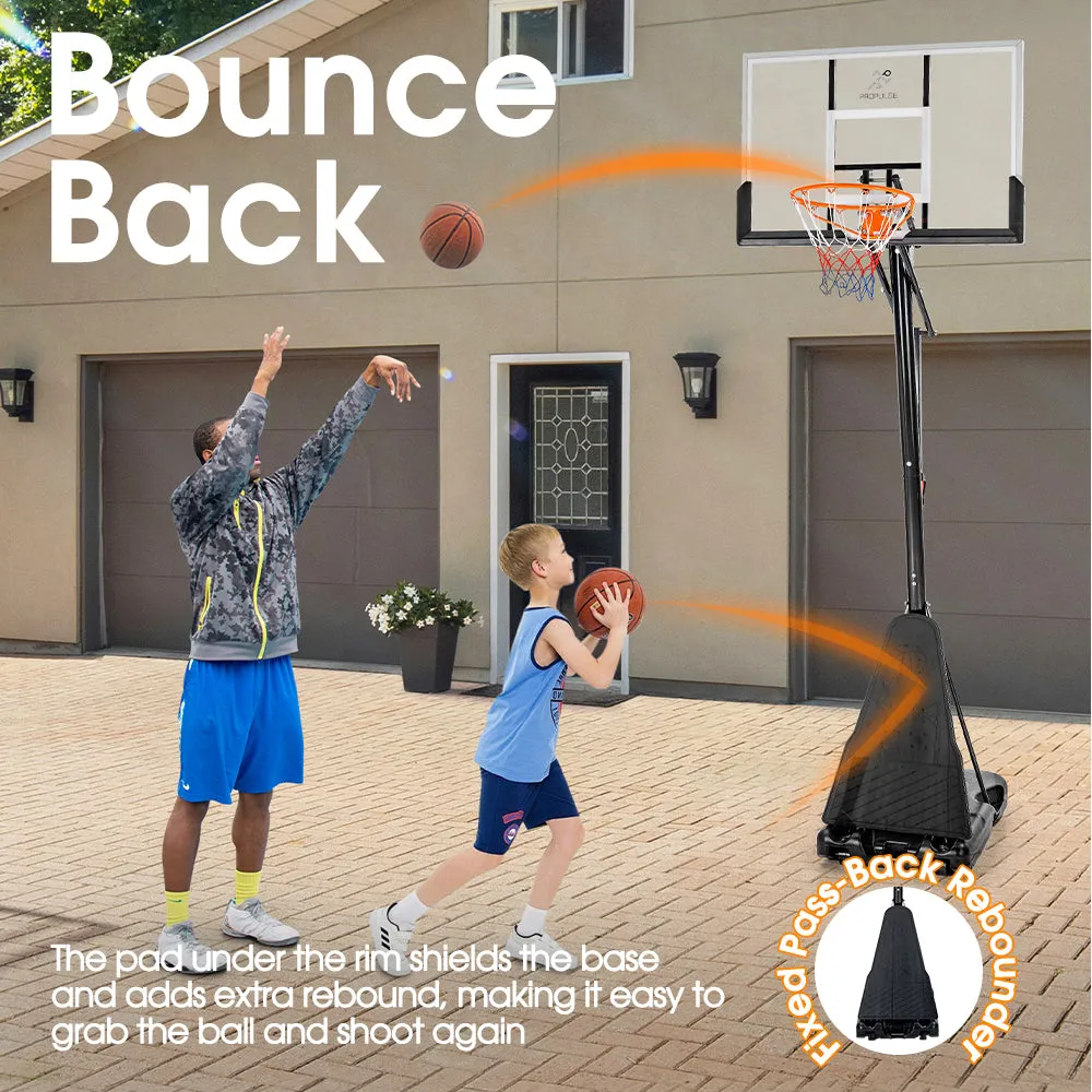 ProPulse Professional Basketball Hoop Stand 2.45M-3.05M Height Adjustable