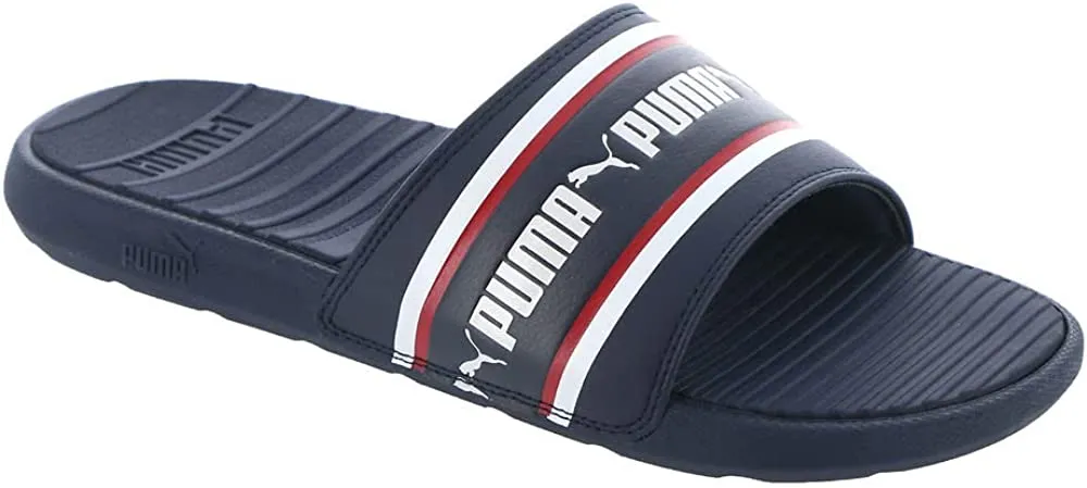 PUMA Men's Cool Cat Stripe Repeat Slides