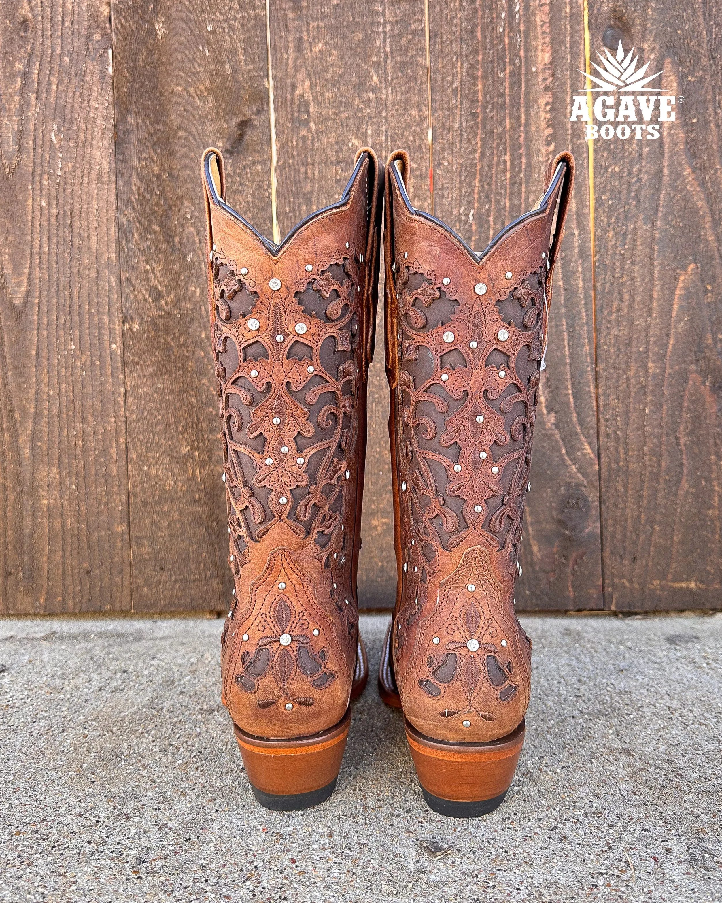 "CLARISSA" BROWN | WOMEN COWBOT BOOTS