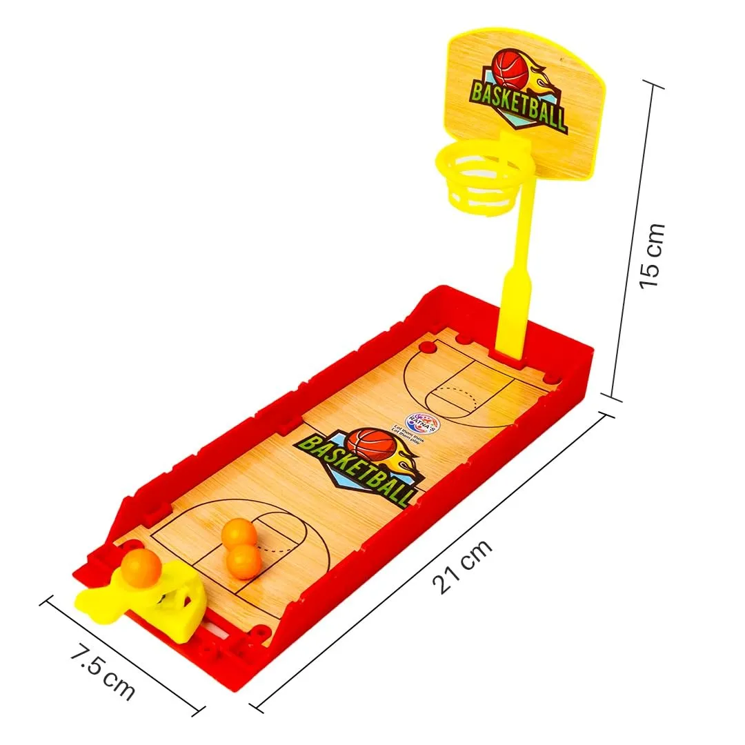 RATNA'S Basketball Finger Board Game Tabletop & Miniature Gaming Pocket Basketball Set Travelling Toy for Kids 5  Years