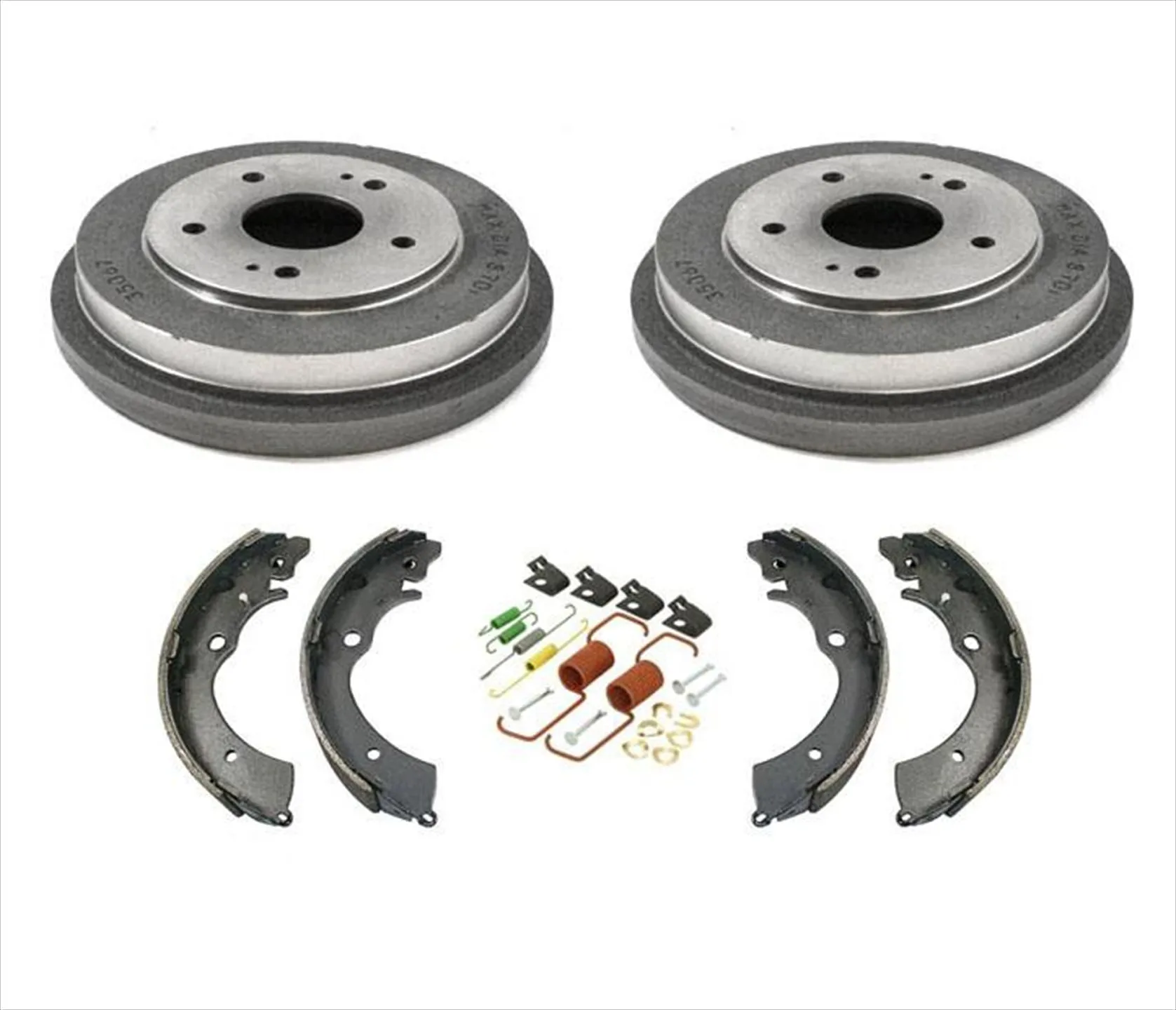 Rear Drums Brake Shoes & Spring Kit for Honda Accord 2.4L 2003-2007