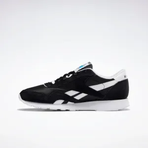 Reebok Classic Nylon Men Running Shoes Black/White