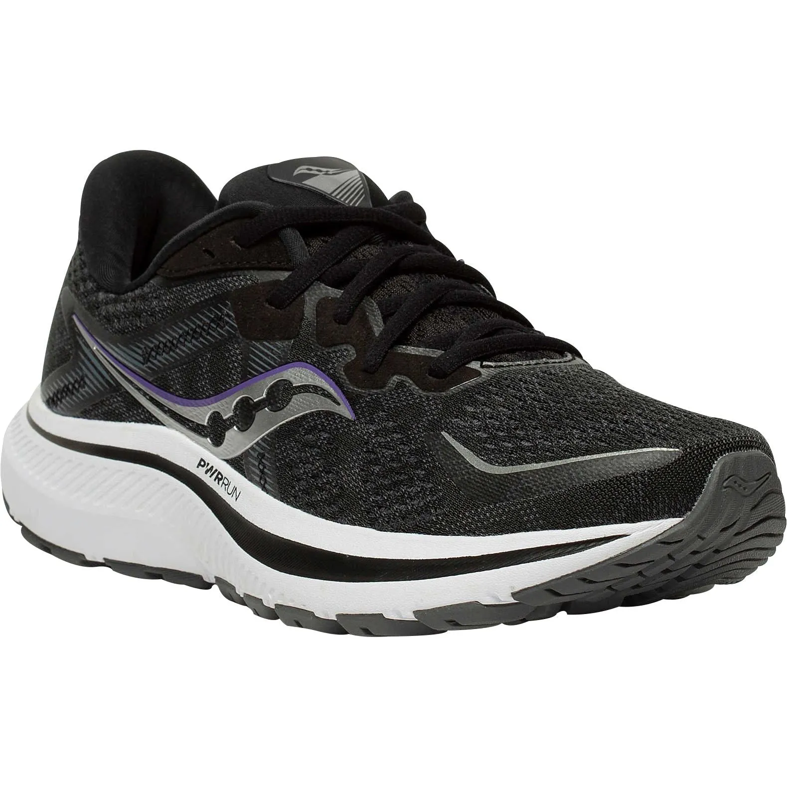 Saucony Omni 20 WIDE FIT Womens Running Shoes - Black