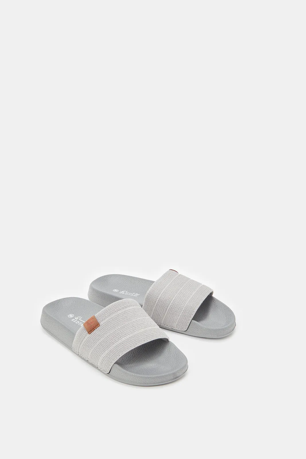 Senior Boys Grey Textured Slide