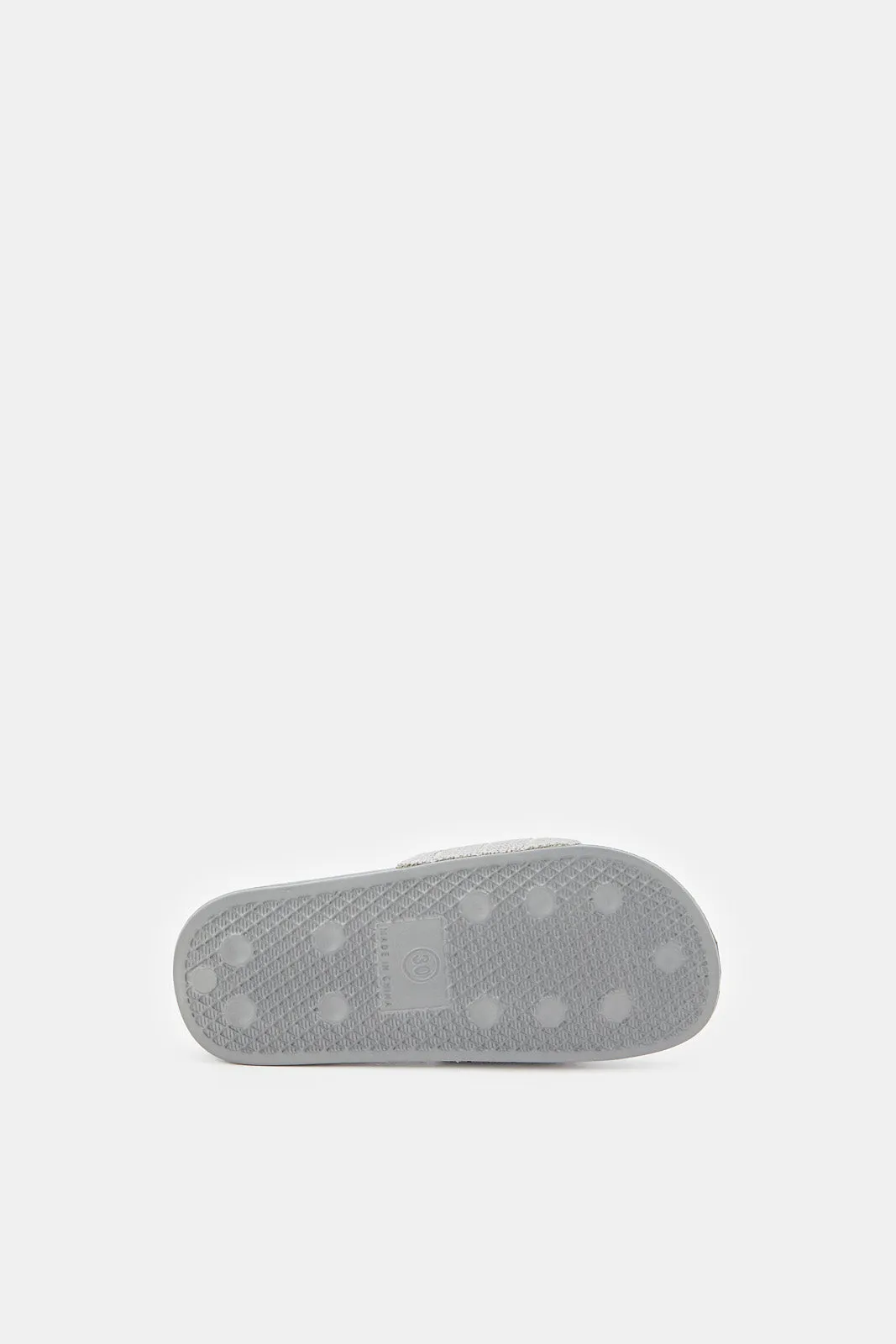 Senior Boys Grey Textured Slide