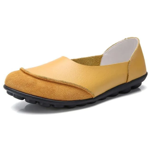 Soft Leather Women's Flats for Bunion