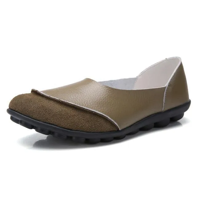 Soft Leather Women's Flats for Bunion