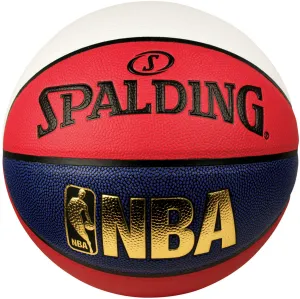 Spalding NBA Logoman Size 6 Indoor/Outdoor Basketball - Red/White/Blue