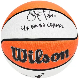 Sue Bird Autographed Authentic White Panel Indoor/Outdoor Basketball Seattle Storm "4X WNBA CHAMPS" Beckett BAS QR Stock #214844