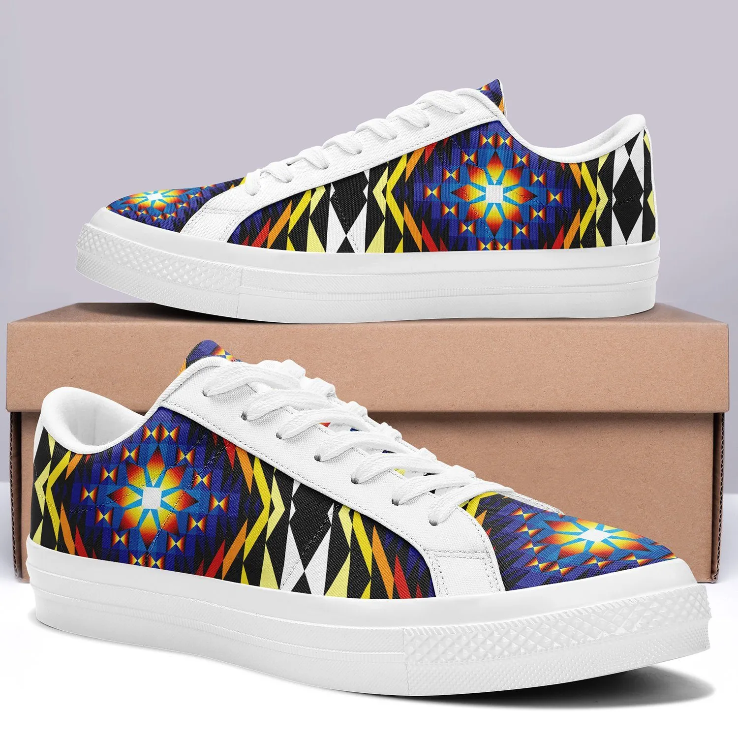 Sunset Blanket Aapisi Low Top Canvas Shoes White Sole