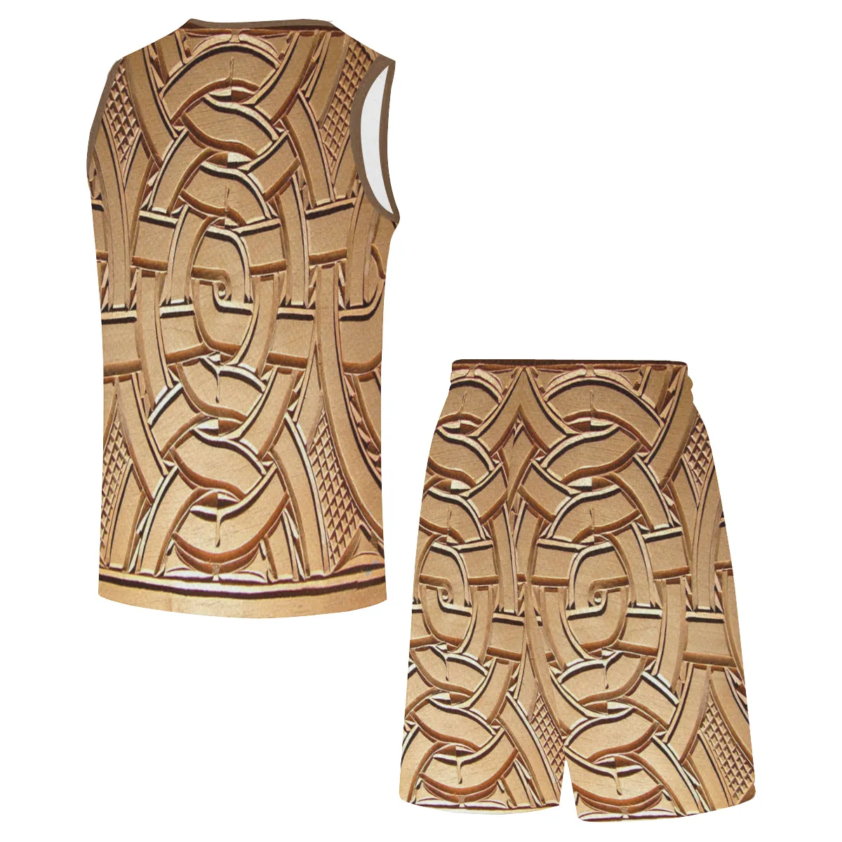 TEMBE ART WOOD Print Basketball Uniform