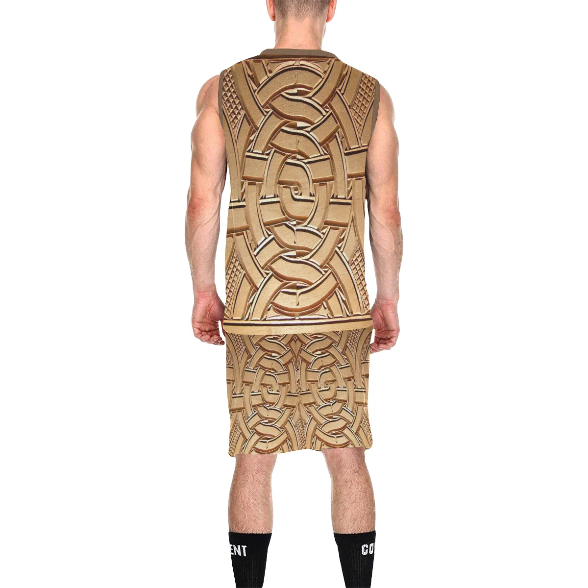 TEMBE ART WOOD Print Basketball Uniform