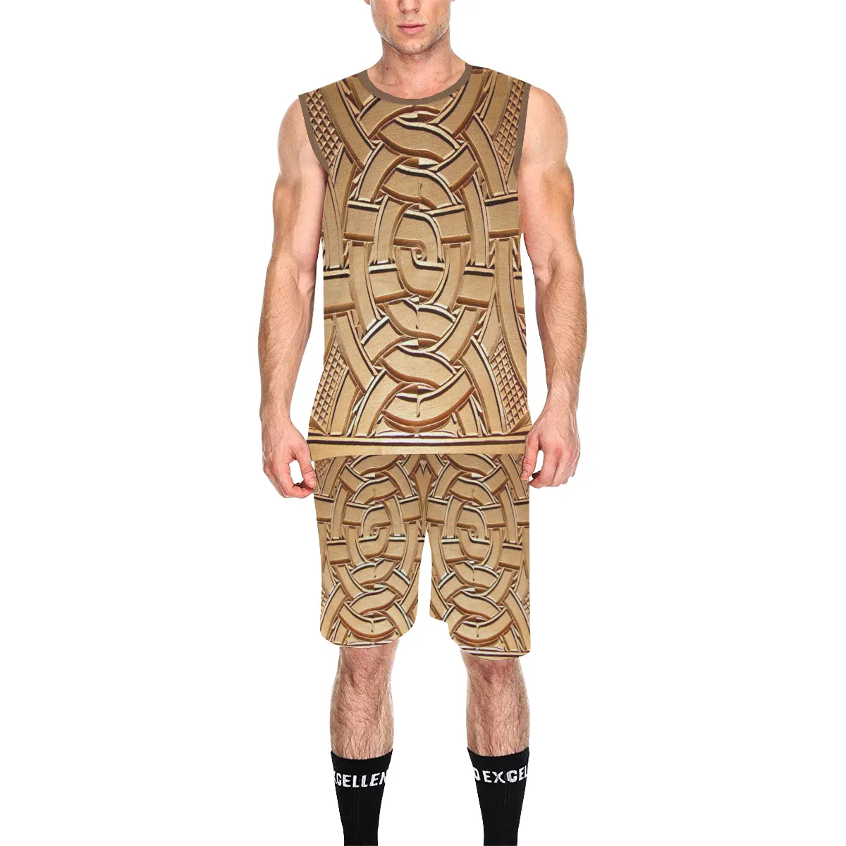 TEMBE ART WOOD Print Basketball Uniform