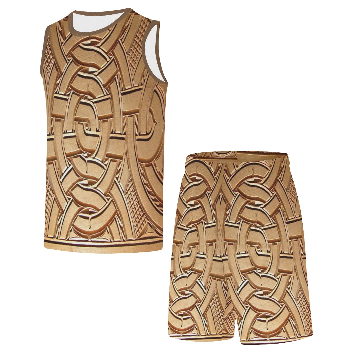 TEMBE ART WOOD Print Basketball Uniform