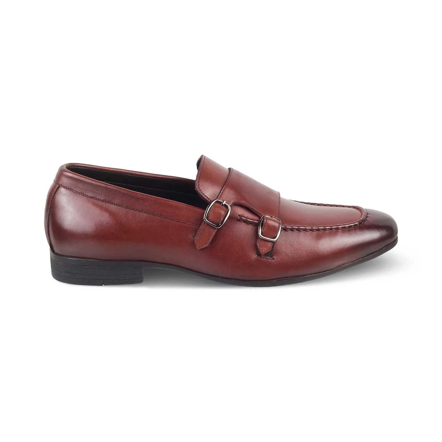 The Bern Brown Men's Double Monk Shoes Tresmode