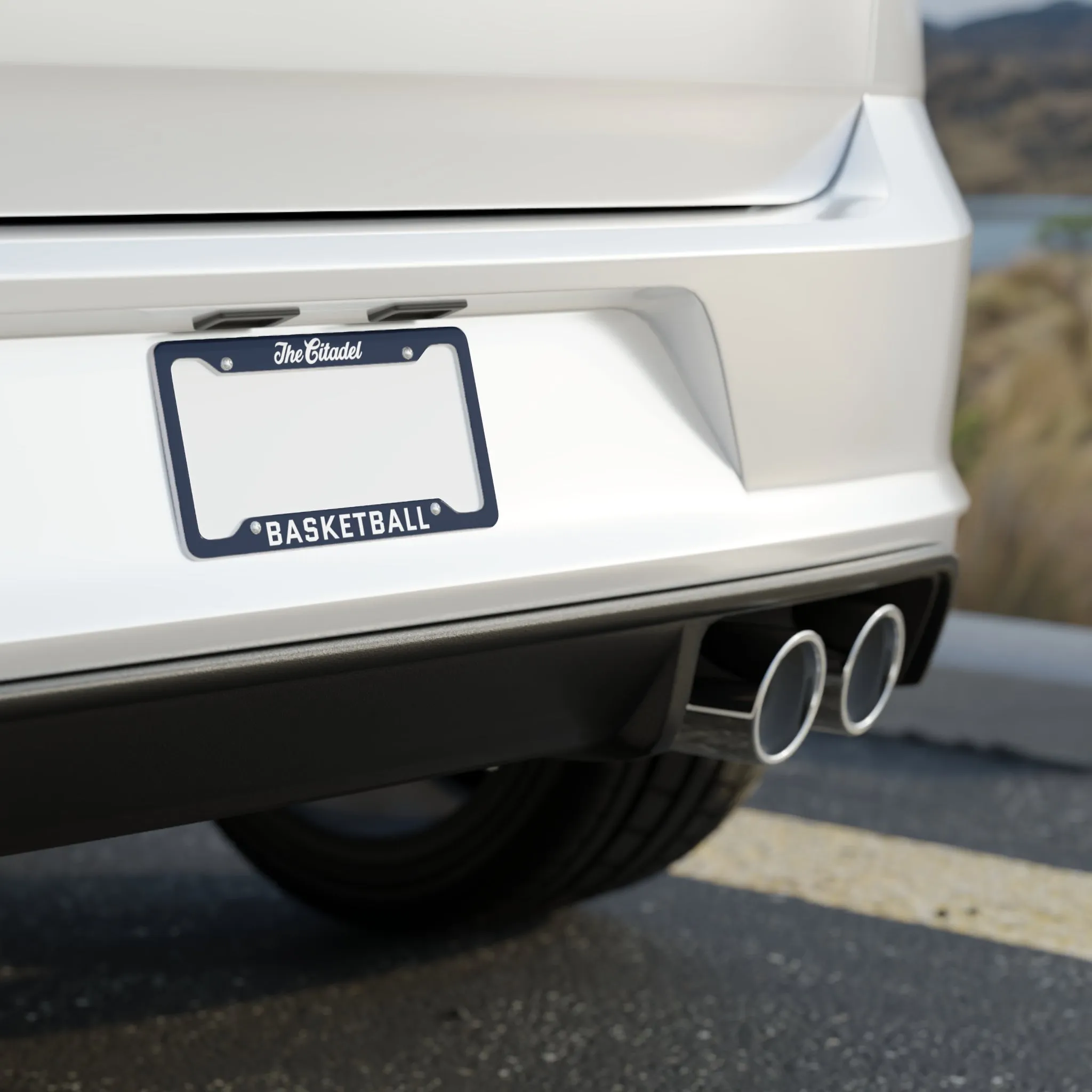 The Citadel,Basketball License Plate Frame