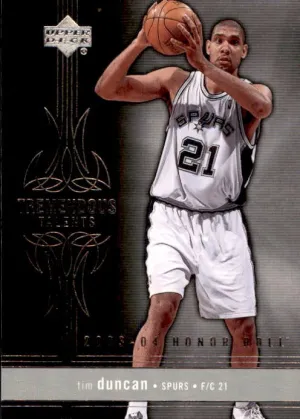 Tim Duncan, Tremendous Talents, 2003-04 UD Honor Roll Basketball NBA