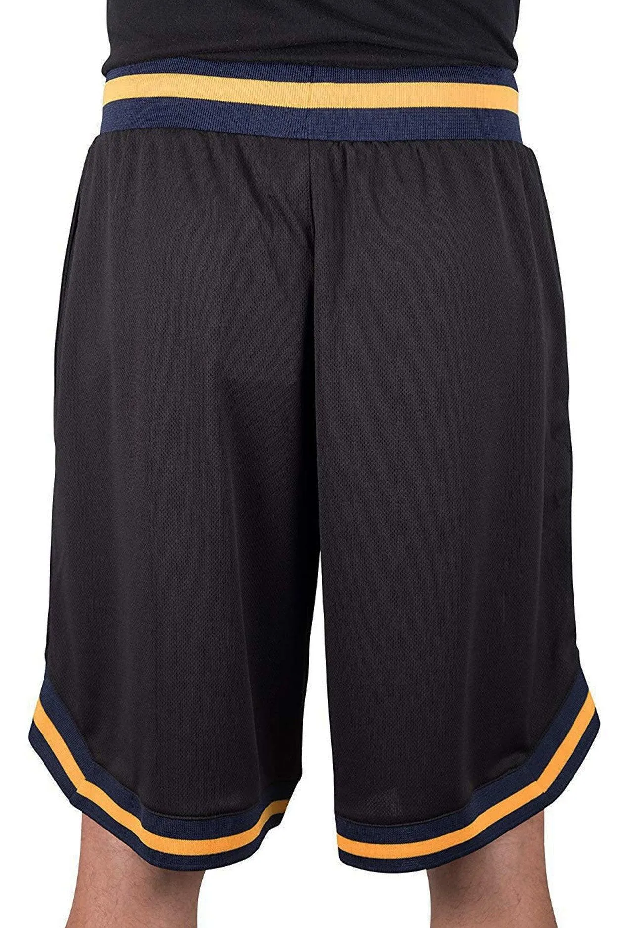 Ultra Game NBA Official Men’s Active Knit Basketball Training Shorts - Unisex, Utah Jazz, Black|Utah Jazz