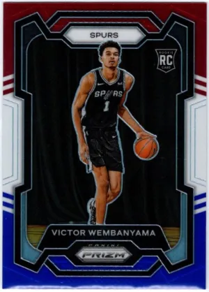 Victor Wembanyama, RC, Red White Blue Prizm, 2023-24 Panini Prizm Basketball NBA