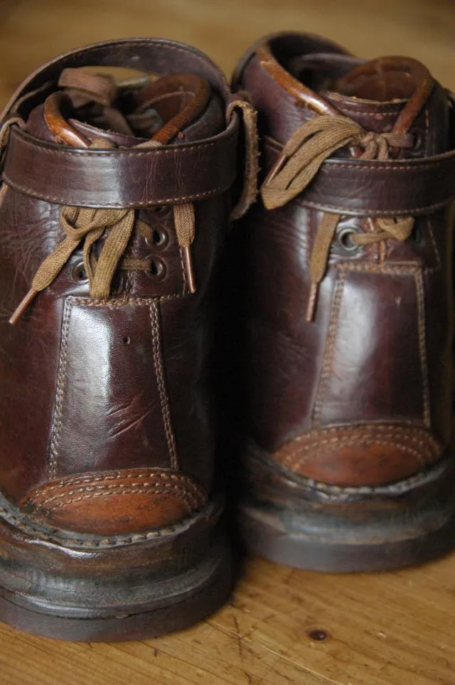 Vintage L.L.Bean Leather Ski Boots