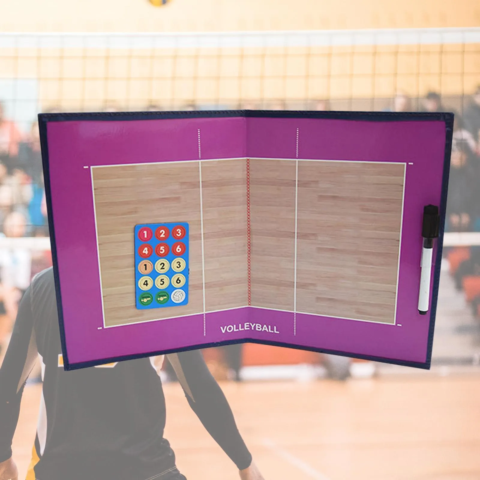 Volleybal Coaching Board Clipboard Tactical Magnetic Board Kit with Dry Erase