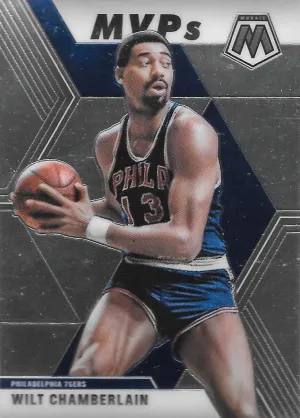 Wilt Chamberlain, #300, MVPs, 2019-20 Panini Mosaic Basketball NBA