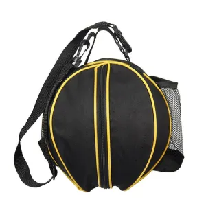 WJ0122 Outdoor Sports One-Shoulder Volleyball Basketball Football Backpack(Black)