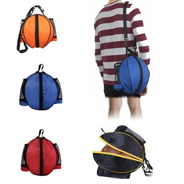 WJ0122 Outdoor Sports One-Shoulder Volleyball Basketball Football Backpack(Blue)