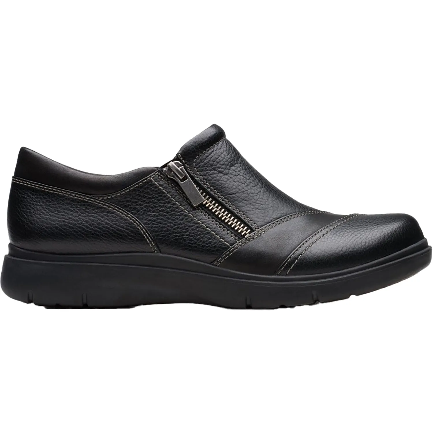 Women's Clarks Certina Pure Black Leather