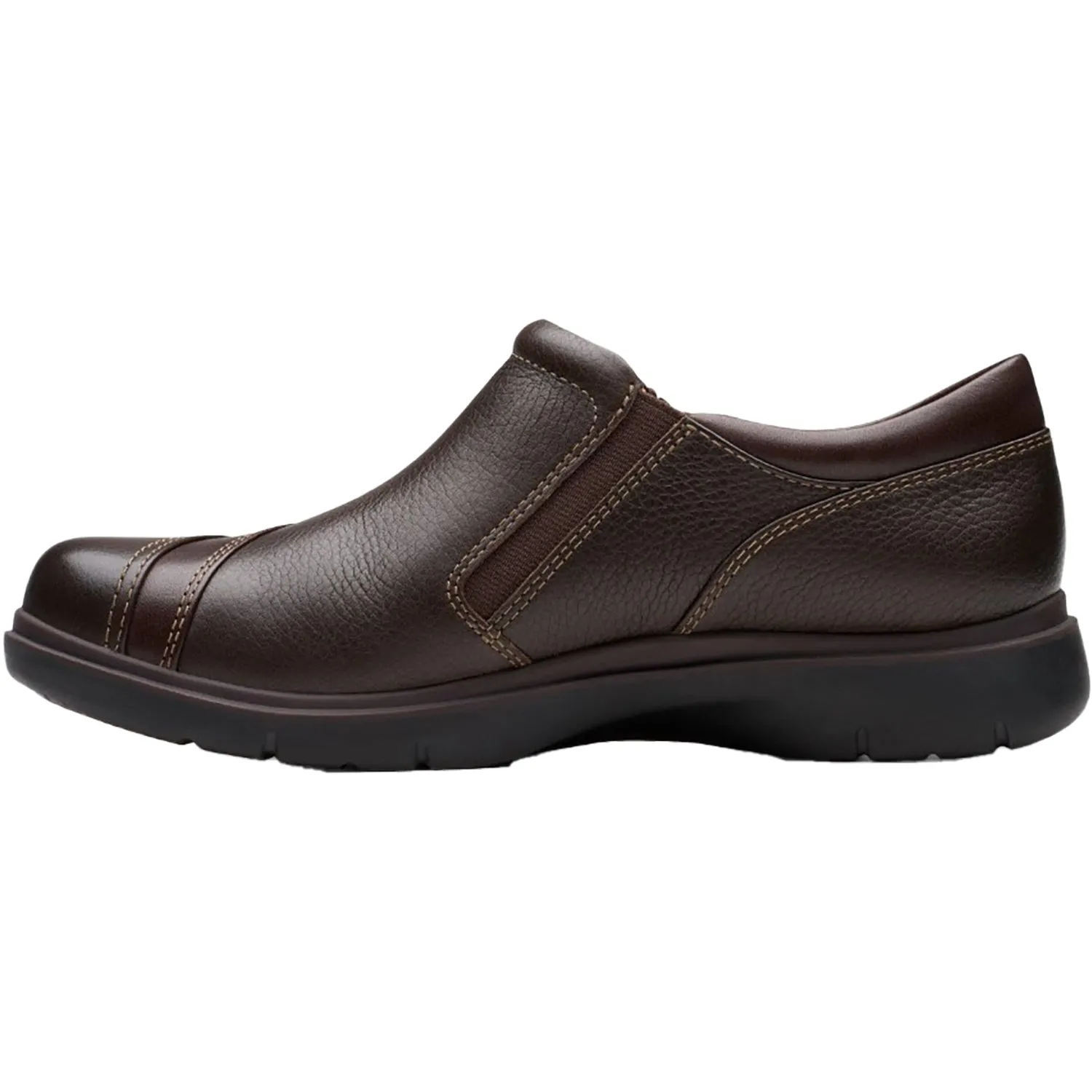 Women's Clarks Certina Pure Dark Brown Leather