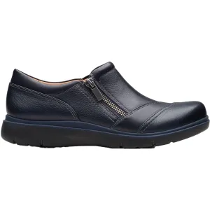 Women's Clarks Certina Pure Navy Leather