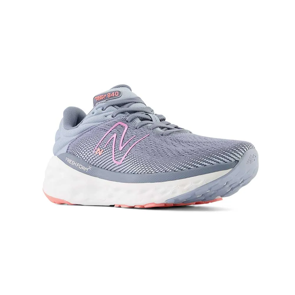 Women's Fresh Foam X 840v1 Running Shoe- Arctic Grey/Raspberry - Extra Wide (2E)