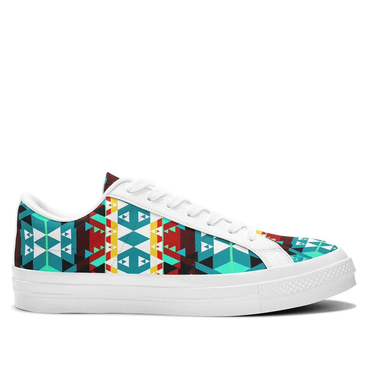 Writing on Stone Wheel Aapisi Low Top Canvas Shoes White Sole